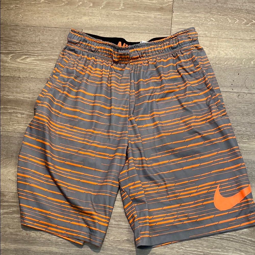 Nike Orange and Gray Athletic Shorts Men’s size medium 9”